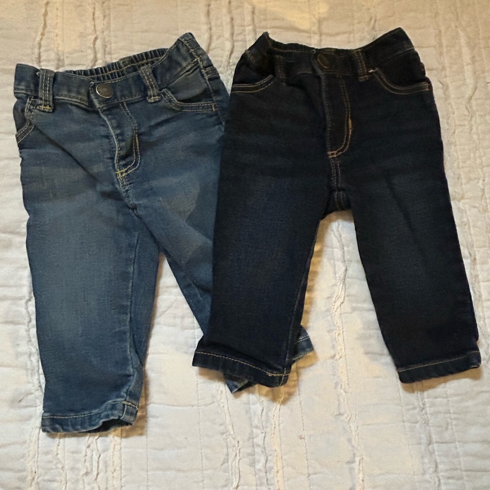 Old Navy Kids Jeans - Light Blue and Dark Blue